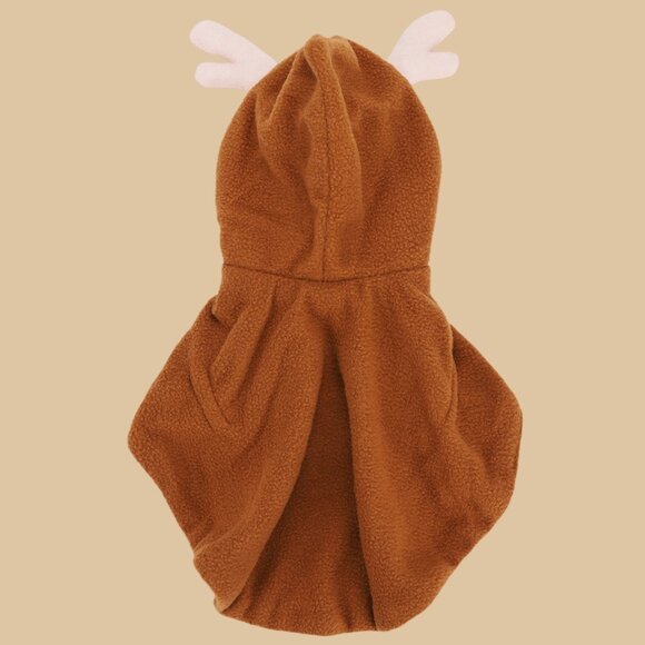 Cat/Puppy Brown Cloak with Santa Hat Costume Christmas Outfit - Picture 4 of 6